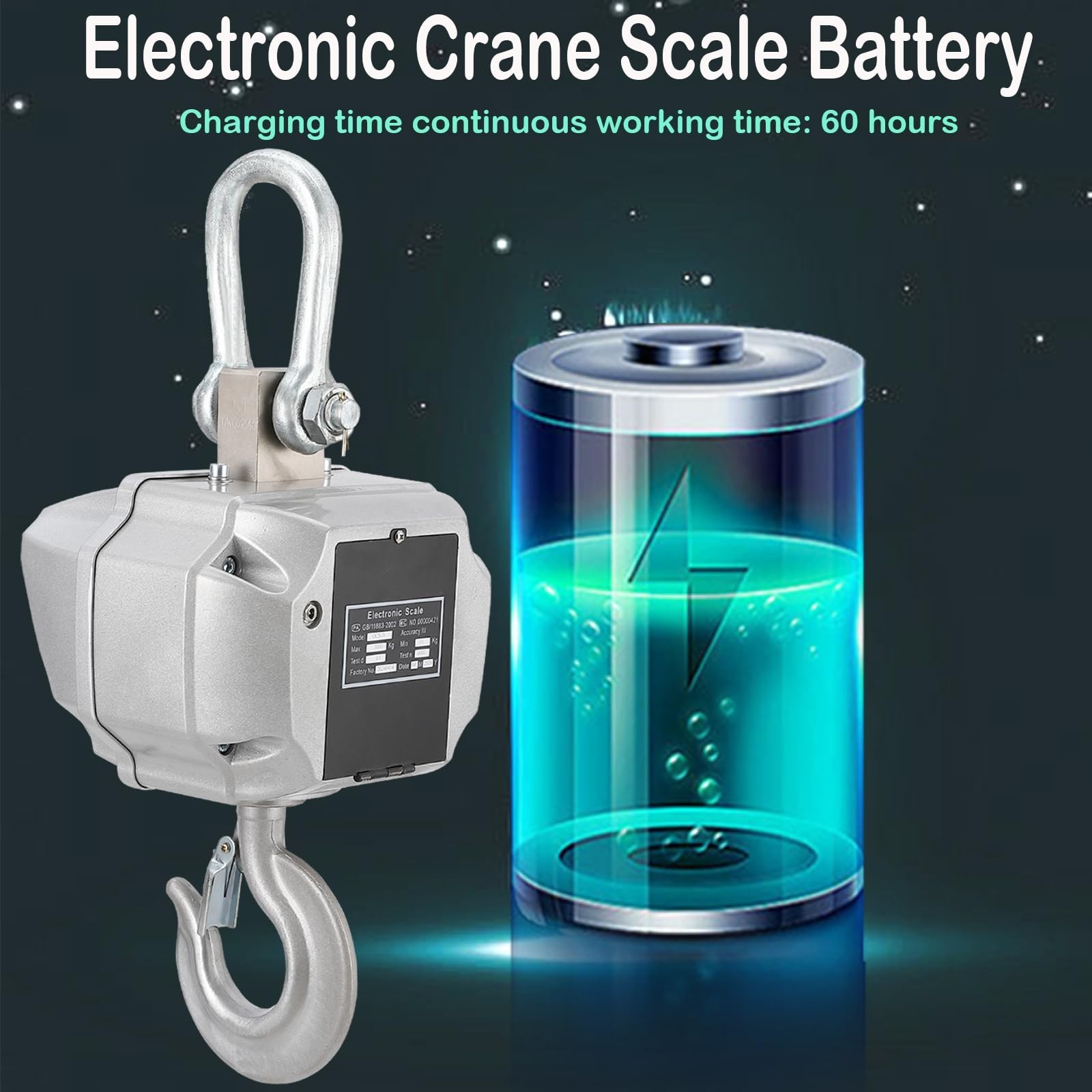 Industrial Crane Scale 11000lbs 5T with LED Screen & Remote Control