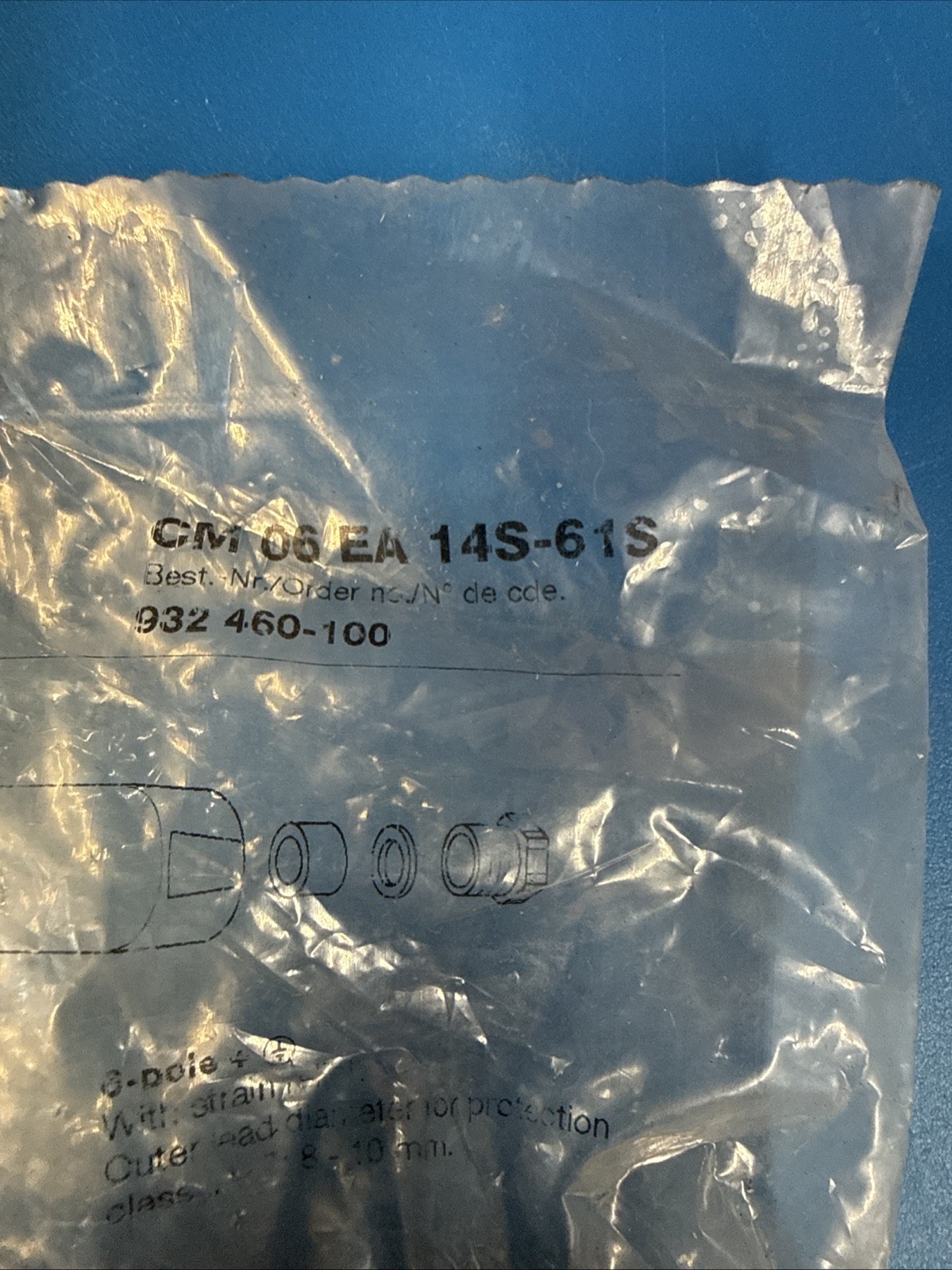 Hirschmann CM 06 EA 14S-61S, 932 460-100 Circular Connector Receptacle
