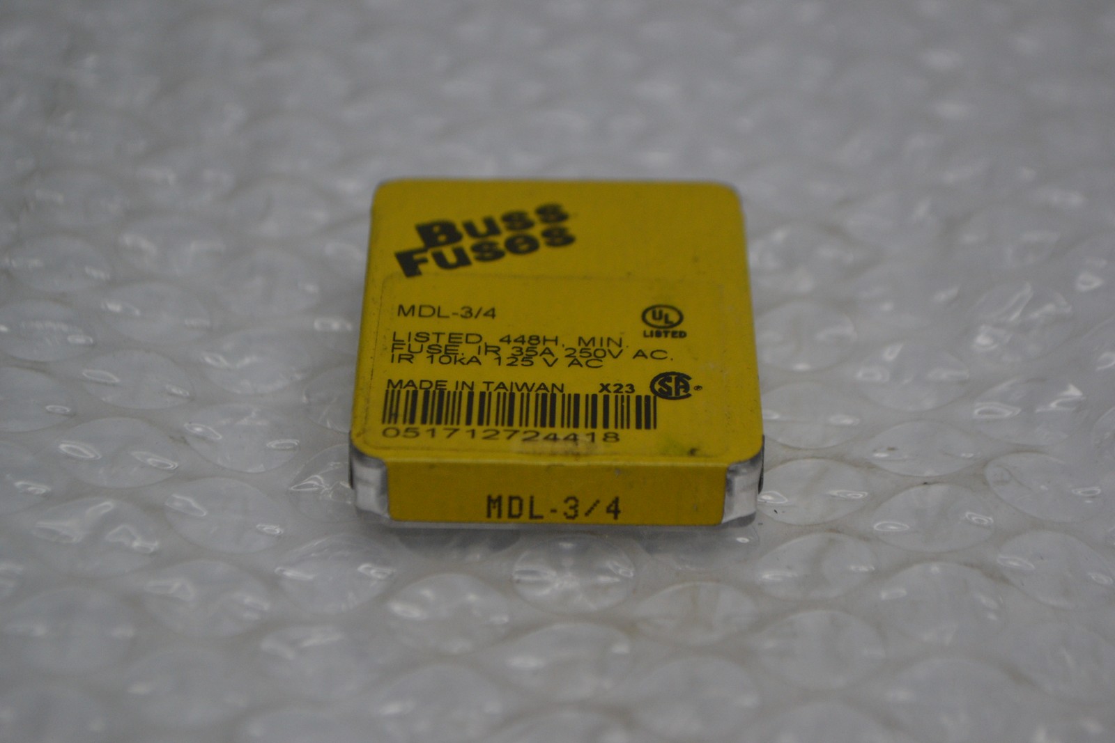 BUSSMANN MDL-3/4 FUSE LOT OF 4 PKG OF 5 NSMP