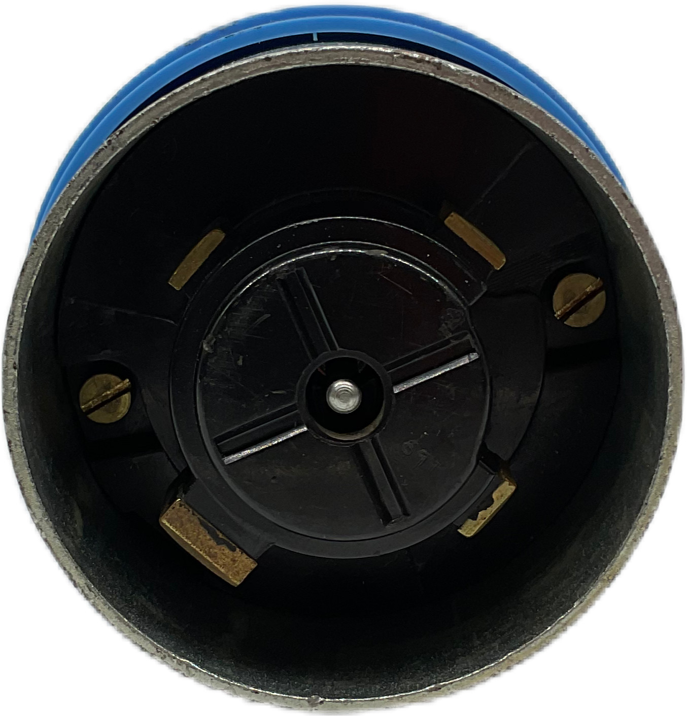 Hubbellock Steel Cover Grounded 60A 600VAC Plug Blue
