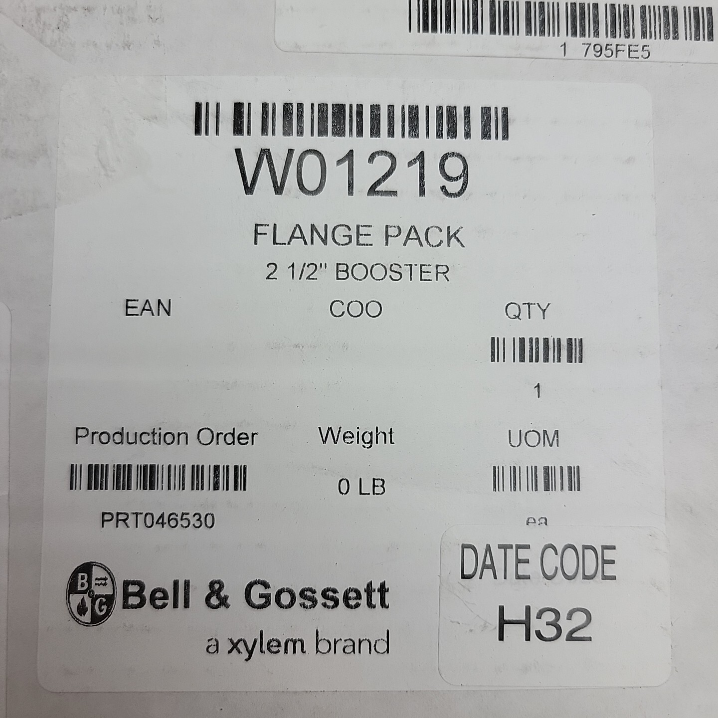 101219 Bell Gossett 2 1/2″ 4-Bolt Iron Flange Set Isolation Flange OEM 101219
