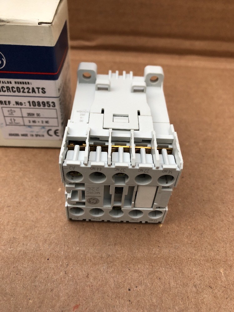 MINI CONTROL GE RELAY 2NO/2NC 250V DC COILSTD TERM Auxiliary #B-16