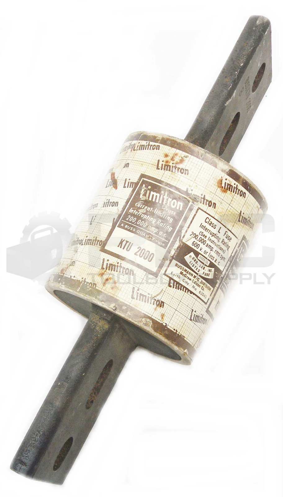 BUSSMANN LIMITRON KTU 2000 CURRENT LIMITING FUSE 600V 200,000A KTU2000