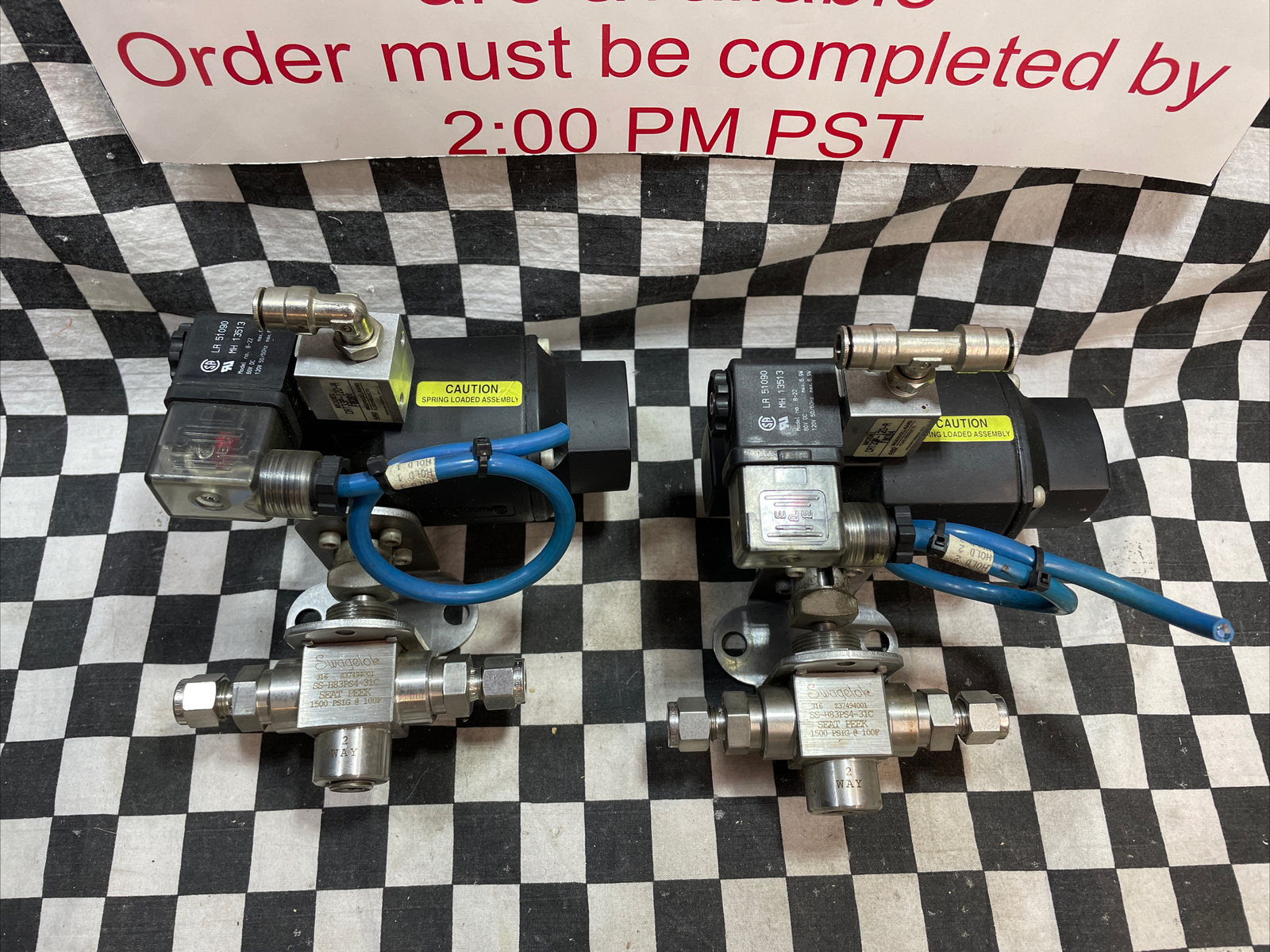2 SET, SWAGELOK High Pressure Ball Valve SS-H83PS4-31C, MS-131-SR, CAT33P-120-R