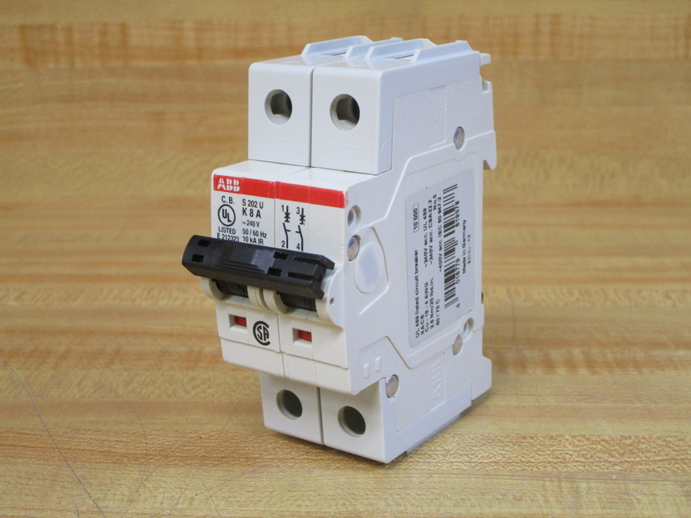 Asea Brown Broveri S202U-K8 ABB 8A Circuit Breaker S202UK8 Chipped