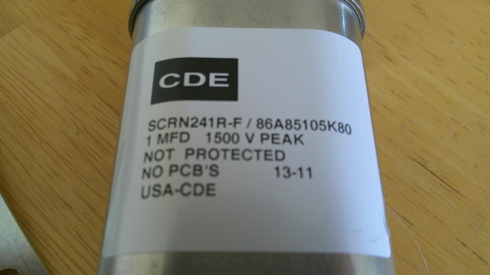 CDE Capacity Film Capacitor SCRN241R-F 1500V P&H 84Z170D4
