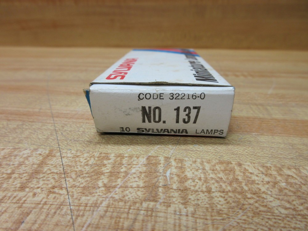 Sylvania 137 GTE Miniature Lamp Light Bulb (Pack of 7)