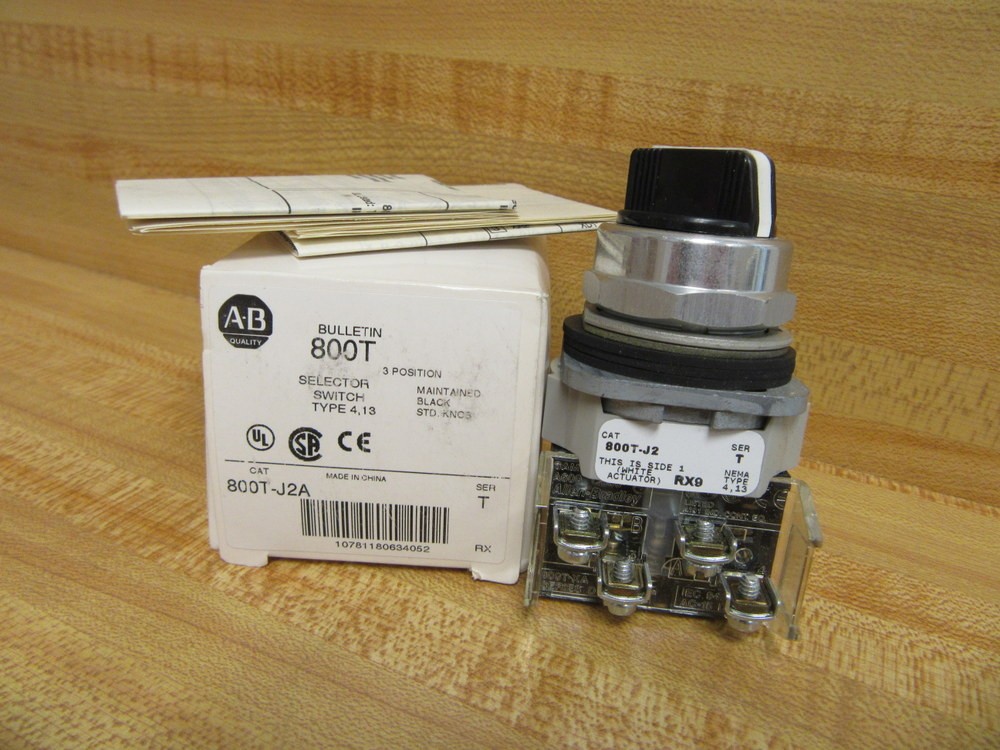 Allen Bradley 800T-J2A Selector Switch 800TJ2A Series T