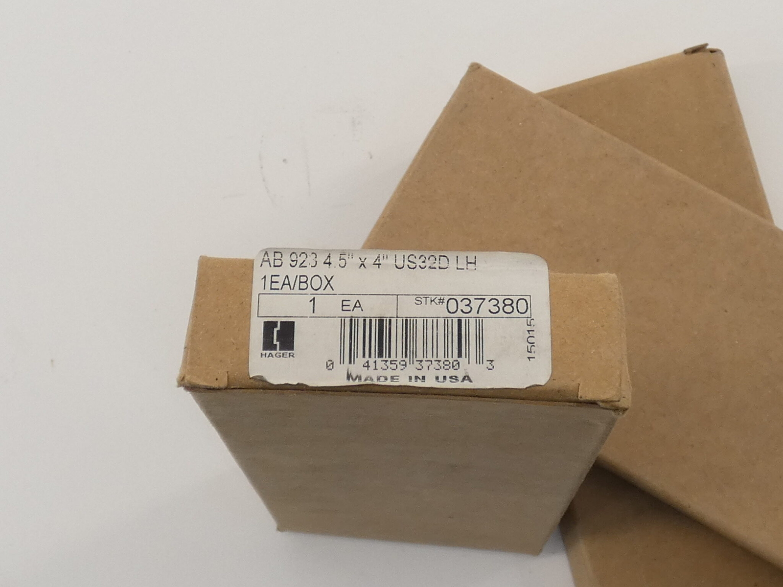 *Lot of 3* Hager 037380 Hinges, AB923 4.5″ X 4″ US32D LH – NEW Surplus!