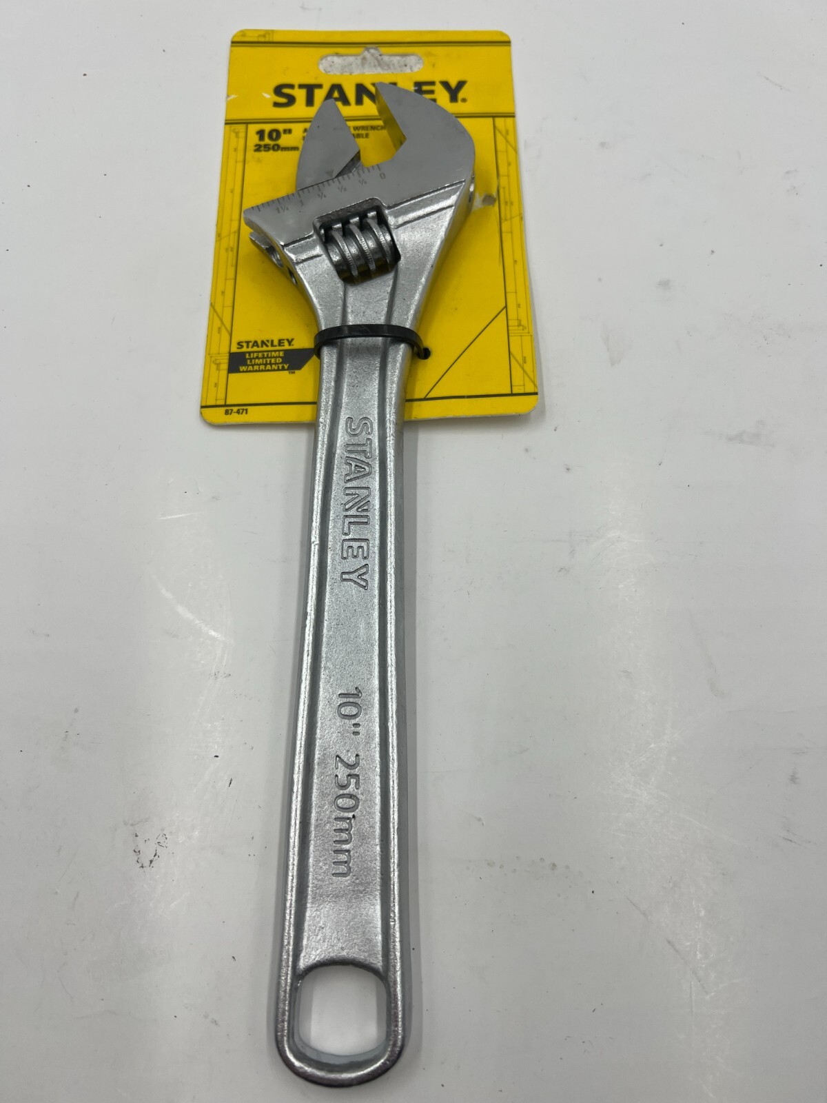 Stanley Tool 87-471 Chrome Plated Adjustable Wrench 10 inch Forged alloy steel