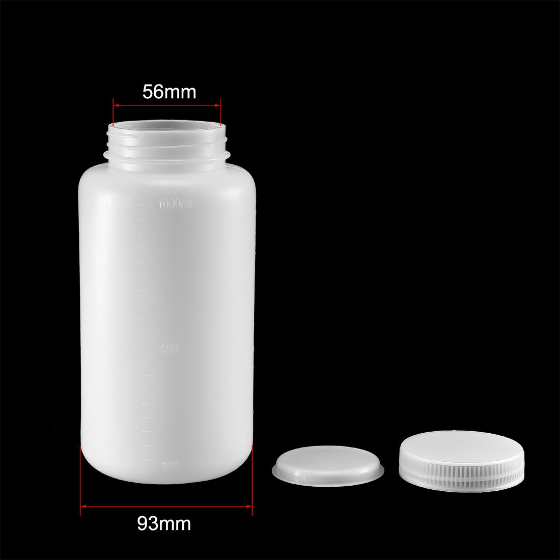 10 x Plastic Lab Reagent Bottle 1000ml/34oz Sample Sealing Storage Container