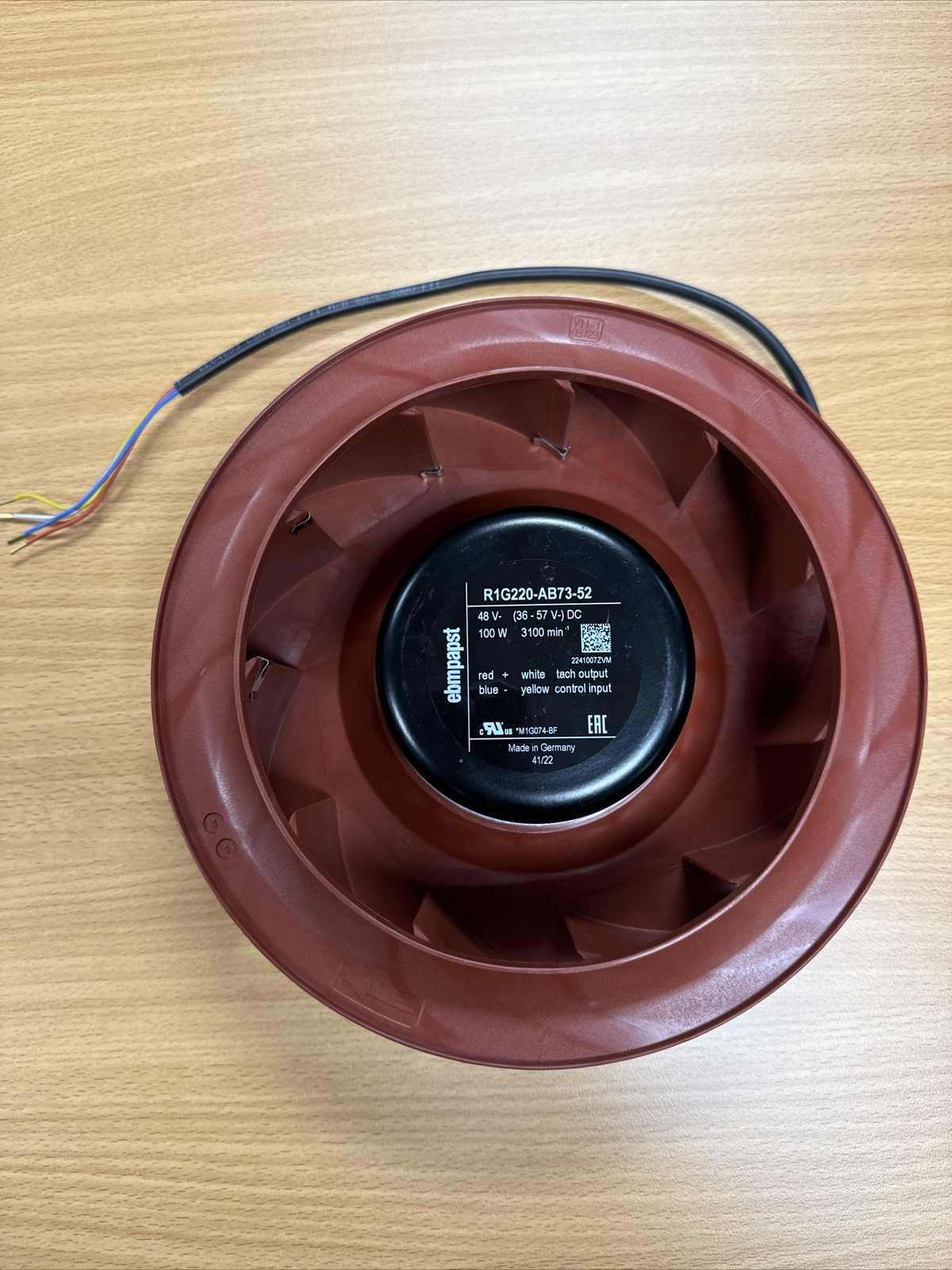 1PC FOR R1G220-AB73-52 Centrifug Fan DC 48V 2.4A 100W Φ220MM Fan Fast Shipping