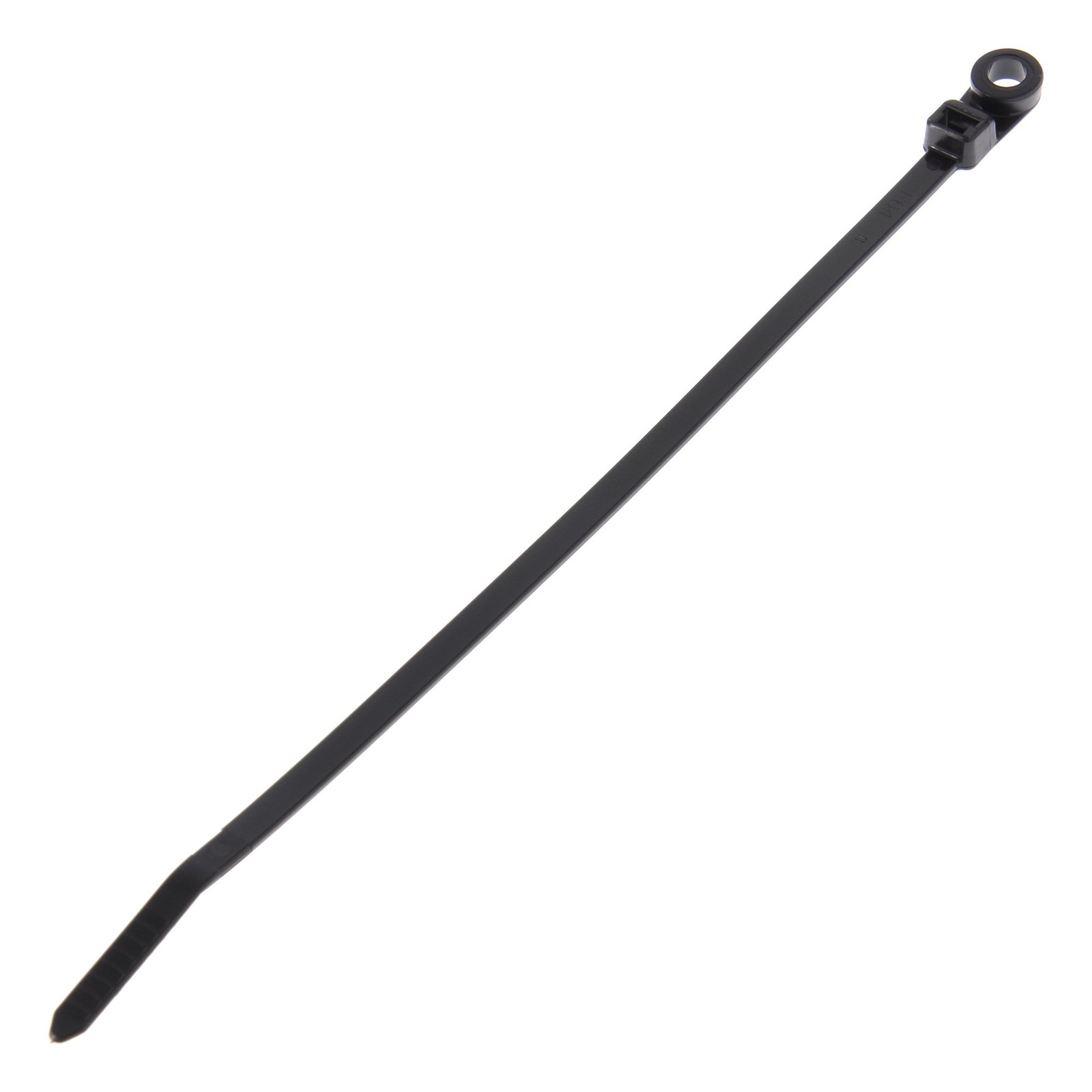 PANDUIT Screw-Mounted Nylon Cable Ties, Weather-Resistant Black, PLC3S-S10-C0