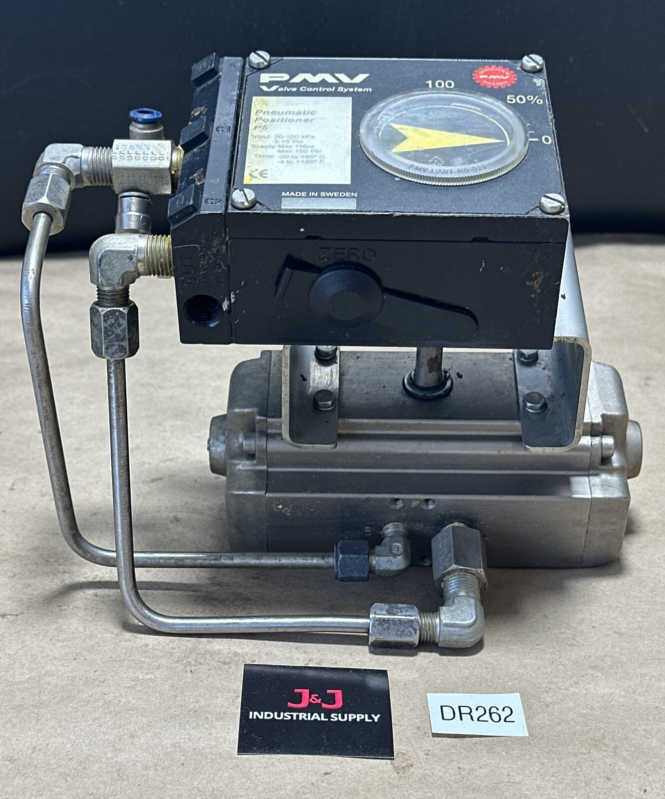 PREOWNED – PMV Pneumatic Positioner P5 3-15PSI Input, 150PSI Max Out & FNW DA052