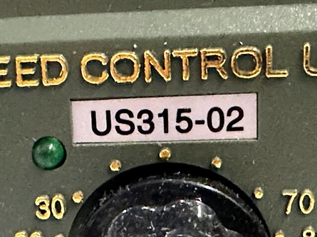 NEW Lot of (2) Electric Co. Speed Control Unit – US315-02 w/Warranty