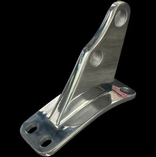 Exhaust Bracket Peterbilt Stainless Steel Angled Fits 359, 379 Replaces 14-14186