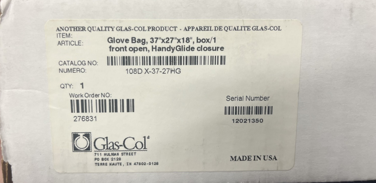 Glas-Col – Inflatable Glove Bag, 33 1/2″ Sleeve (108D X-37-27HG) SET OF 3