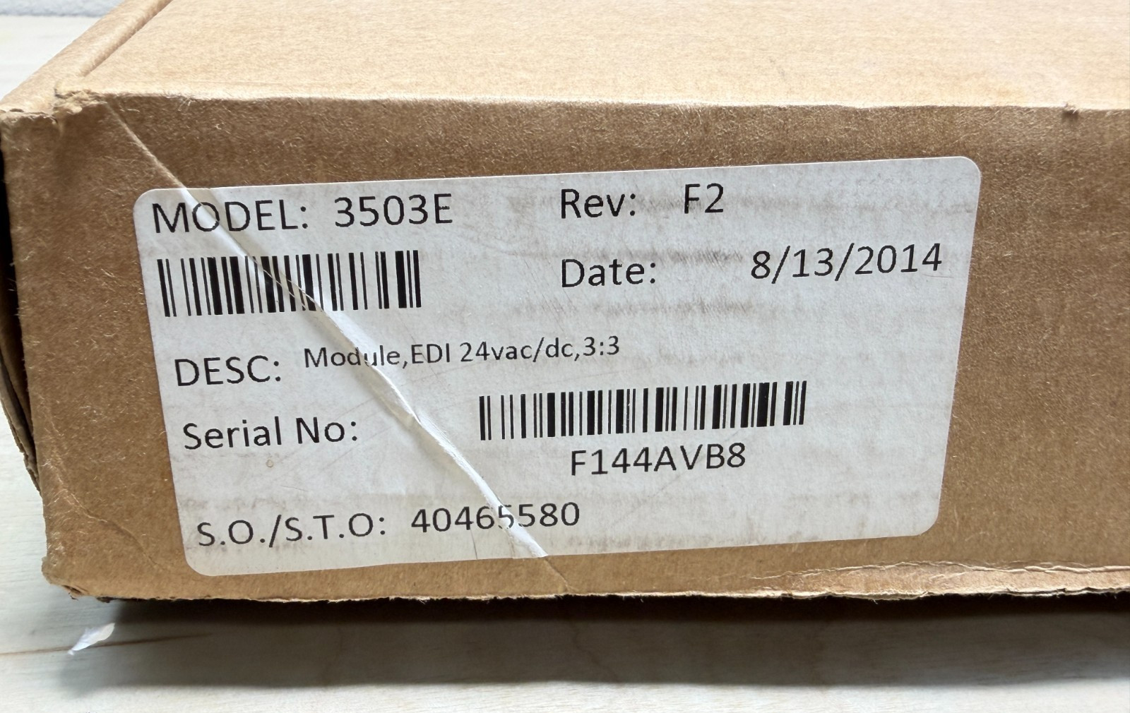 Triconex 3503E EDI Digital Input Module, 24V AC/DC