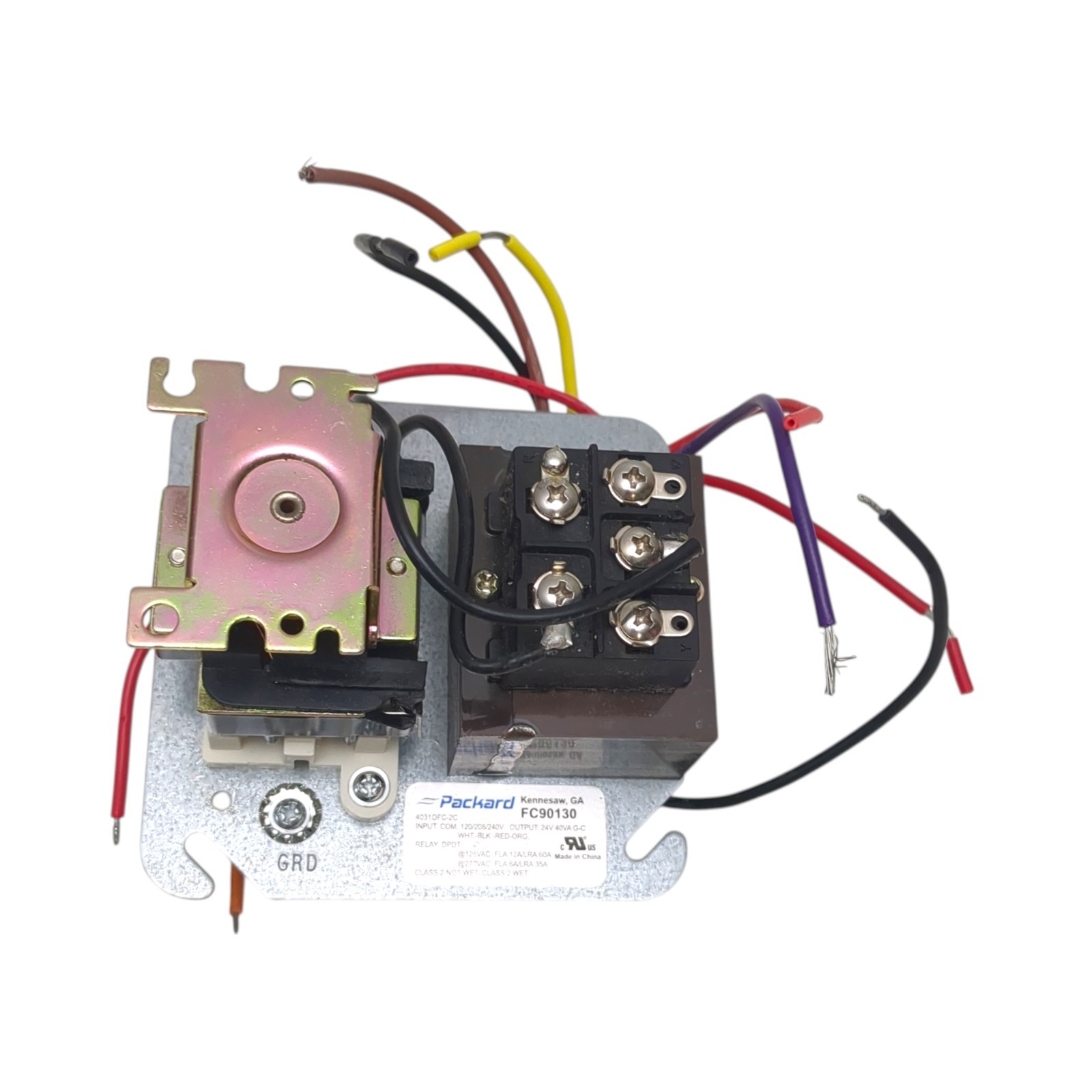 PACKARD FC90130 24010 Fan Control Center 120/208/240V 24V 40VA DPDT