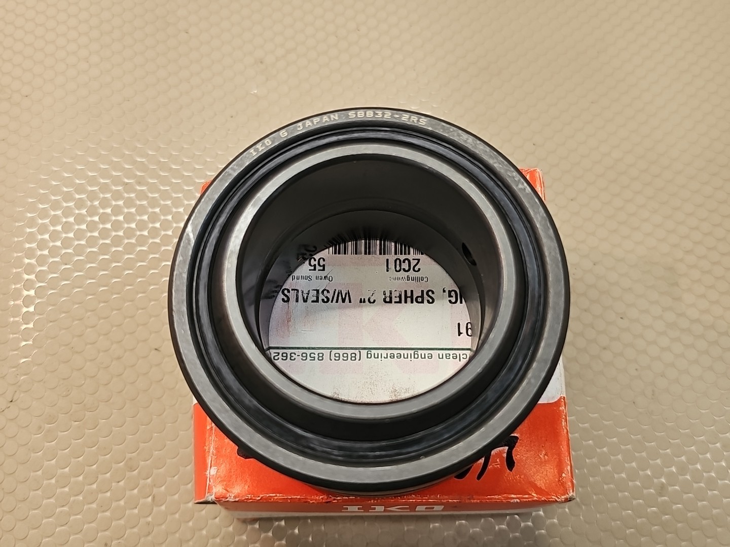IKO SBB32-2RS Steel-on-steel Spherical Bushings 50.8×80.962×44.45mm.