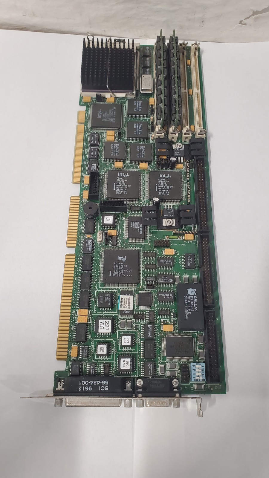 Vintage Socket 5 P54C Greyhound 2 CPU Board With CPU and Ram