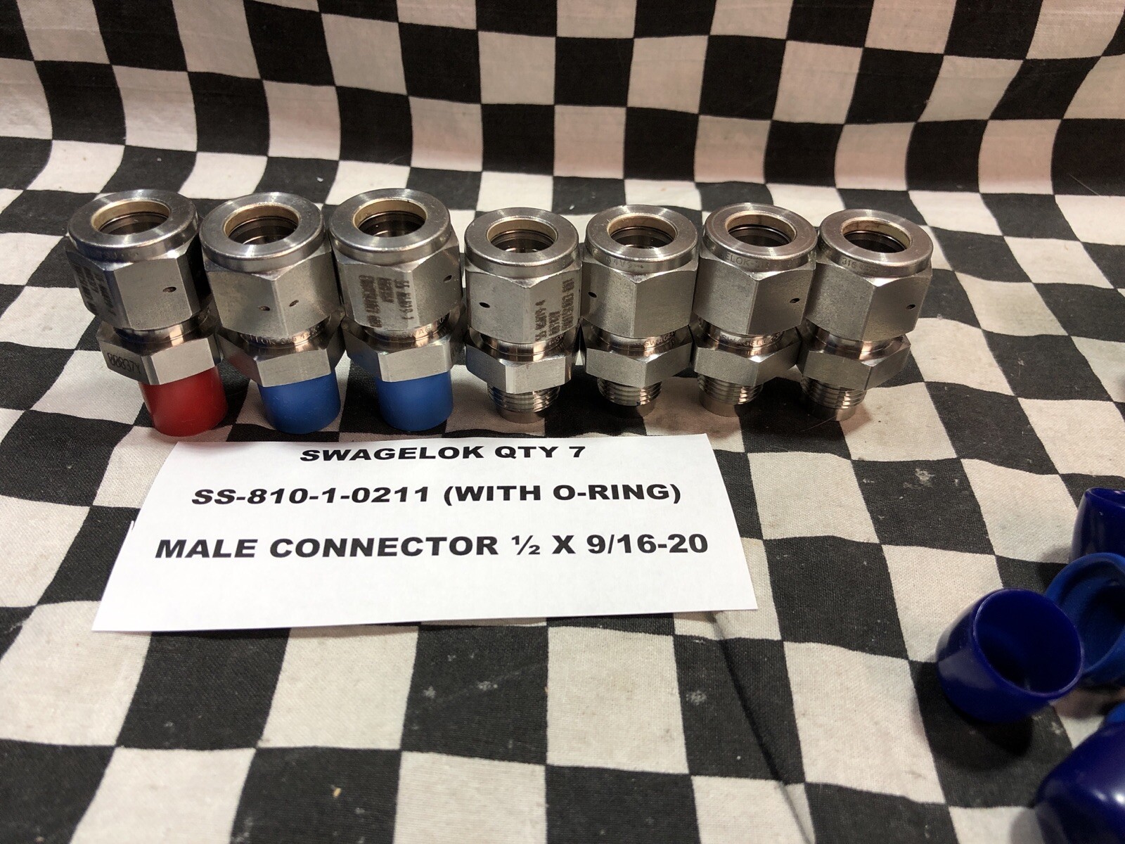 SWAGELOK MALE CONNECTOR ½” X 9/16-20, SS-810-1-0211, LOT OF 18 SHIPSAMEDAY#115P1