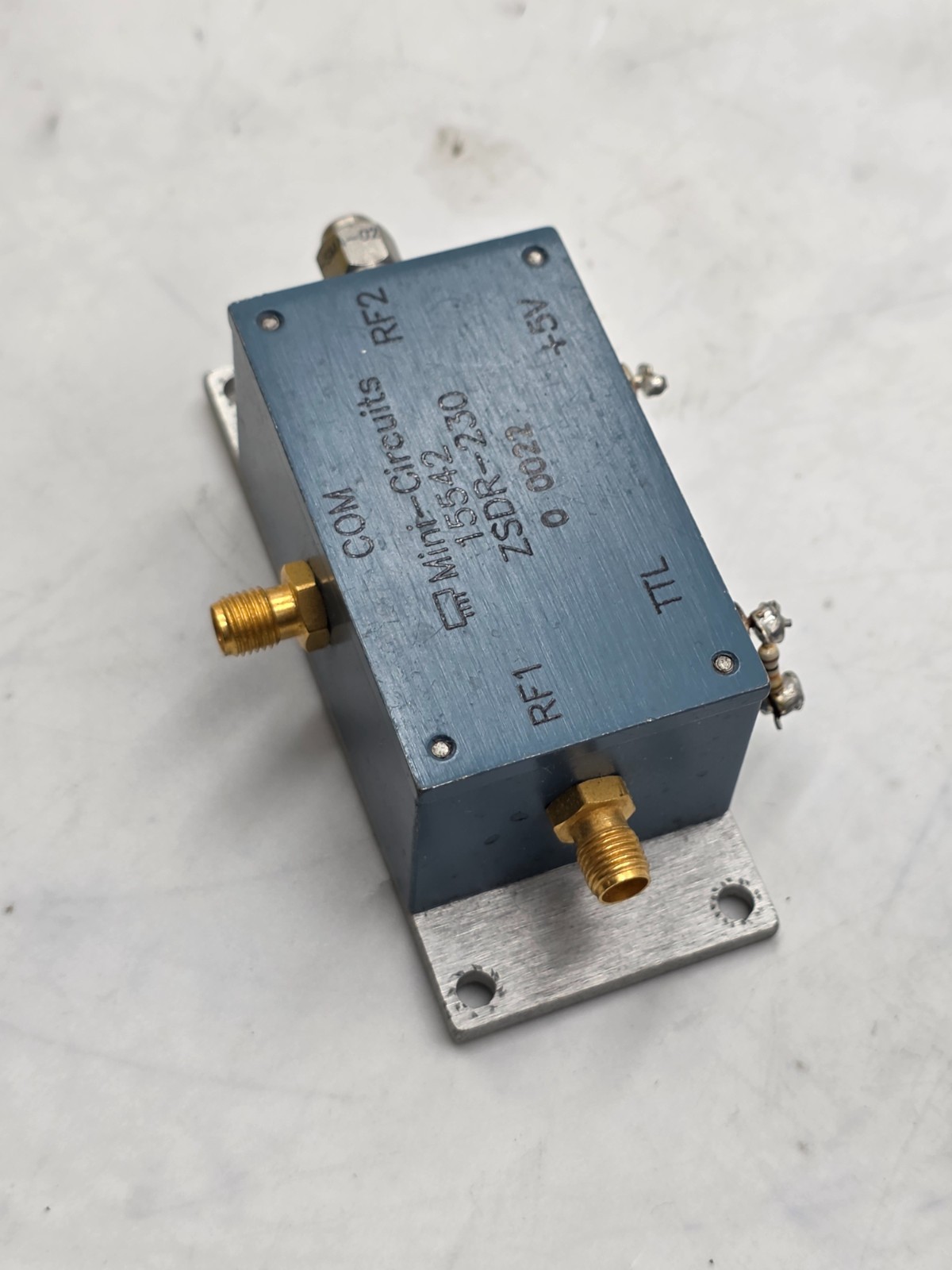 COM MINI-CIRCUITS 15542, ZSDR-230 10-3000MHz SMA RF Coaxial Microwave Switch
