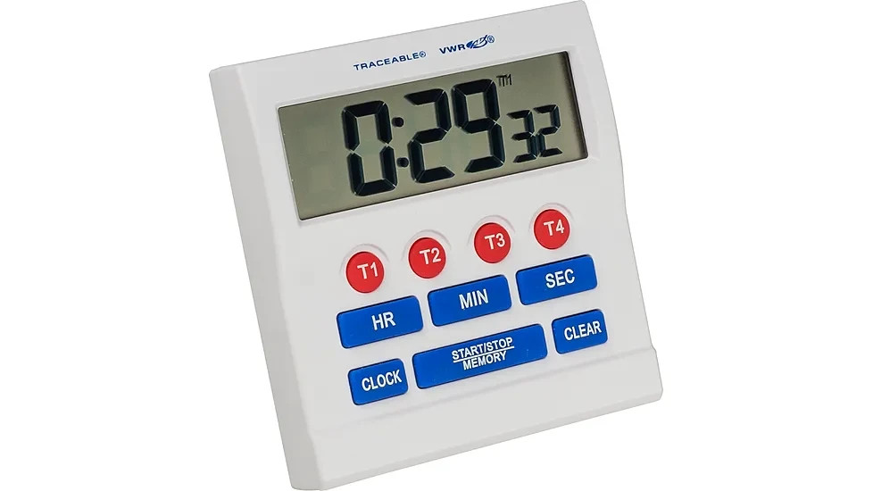 Traceable 7898 VWR 89140-552 Four-Channel Timer Count Up/Down Lab Timer NEW