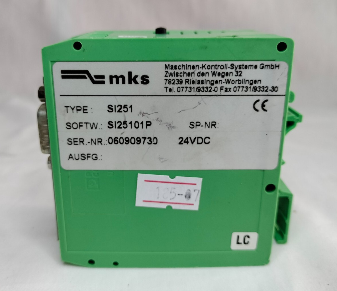 MKS SI251 SI25101P 24VDC Controller Relay Module