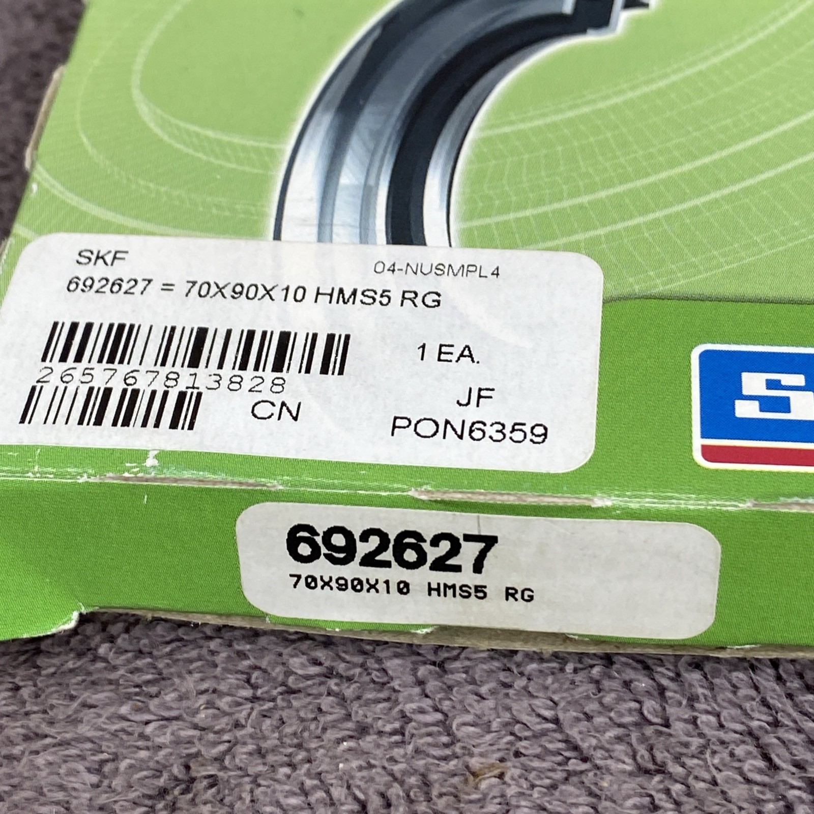 SKF 692627 Oil Seal 70X90X10 HMS5 RG New Old Stock New In Box