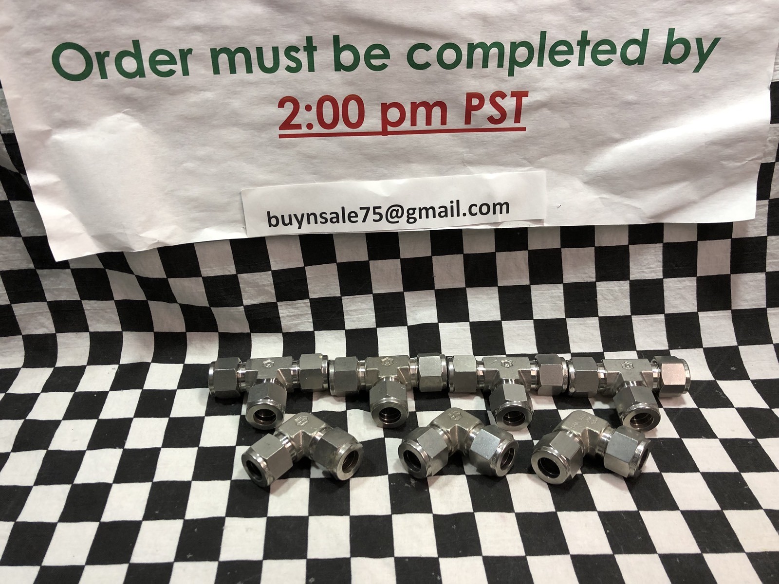 Lot Of 7 HAM-LET TEE & ELBOW UNION 1/2″, 764LSS1/2×1/2×1/2 / 765LSS1/2 #126G8