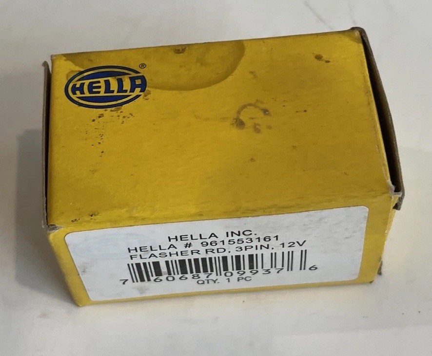 HELLA 961553161 Flasher 12V 3 Pin Rnd, Multi