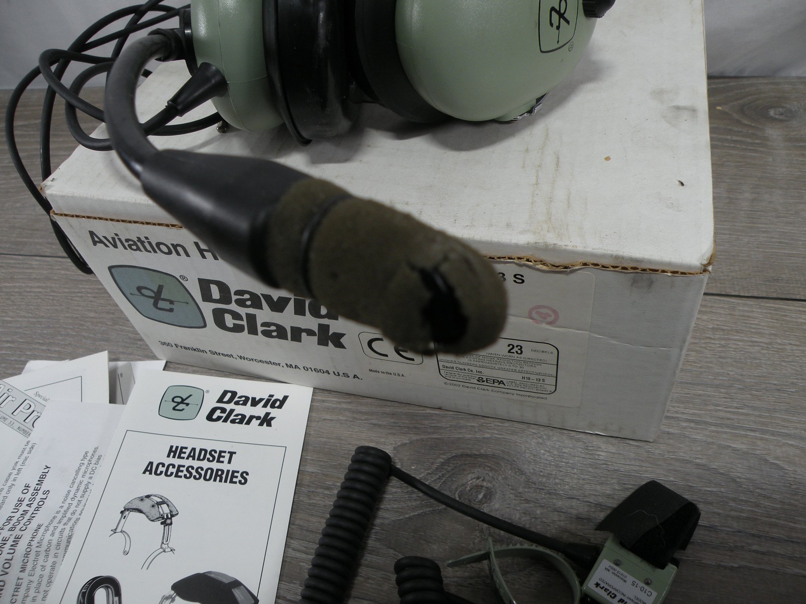 David Clark H10-13 S Aviation Headset P/N 40422G-01 Pilot Headset w/ Box