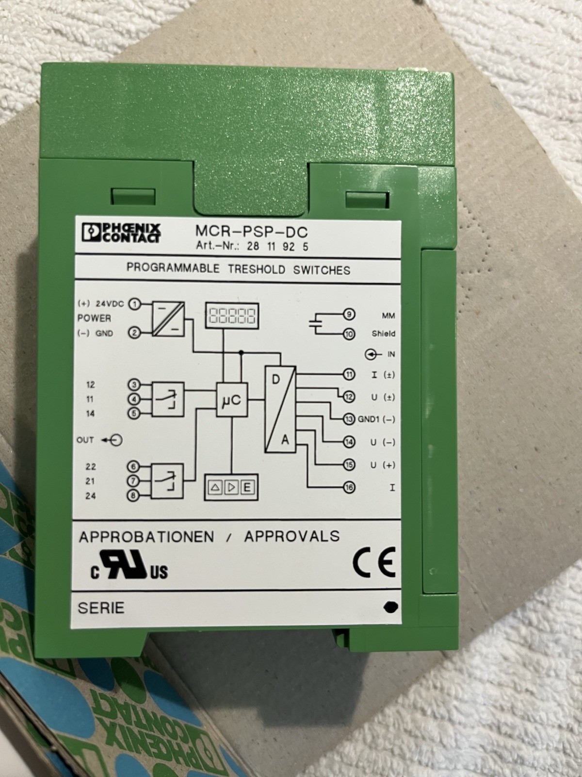 Phoenix Contact MCR-PSP-DC Programmable Threshold Value Switch New Open Box