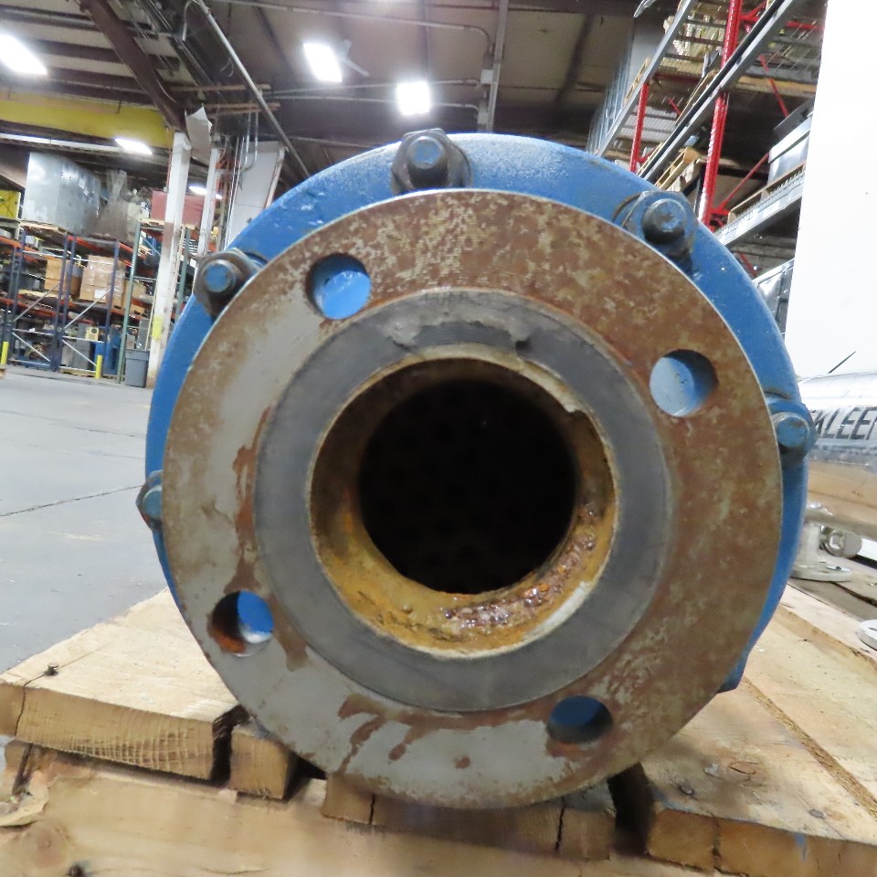 4″ Flange Mount Tube Heat Exchanger 91″ OAL 2″ NPT