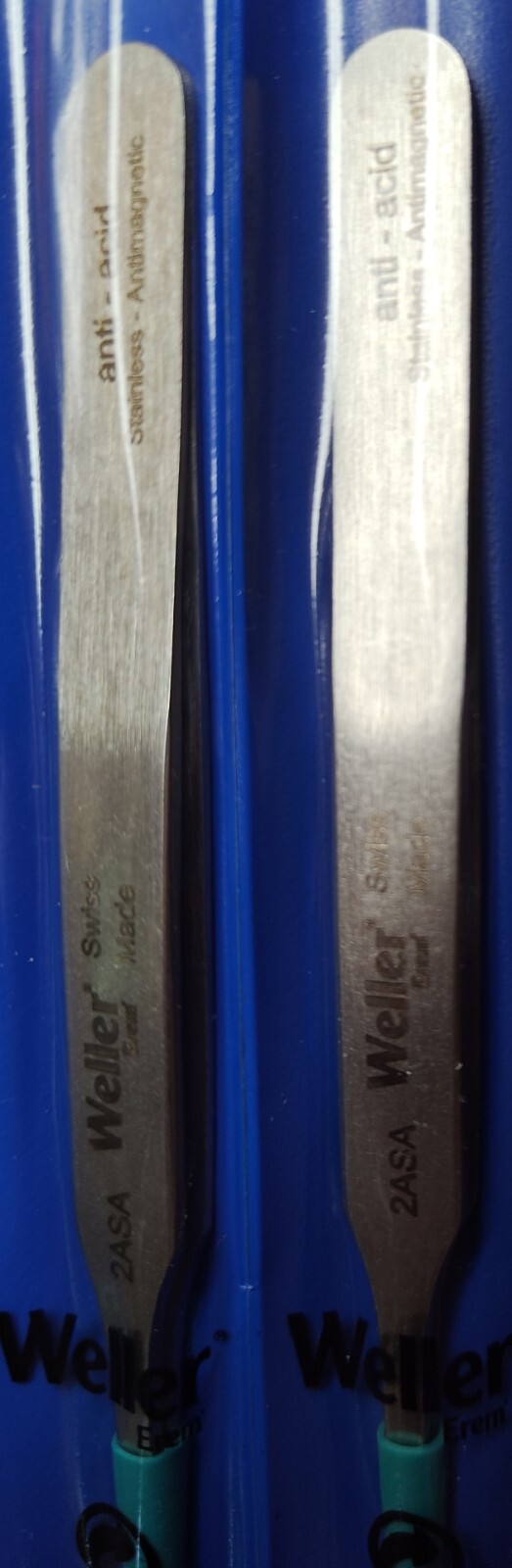 12 PK — Weller Erem 2ASA Tweezers Stainless Antimagnetic Anti-Acid Swiss – BULK