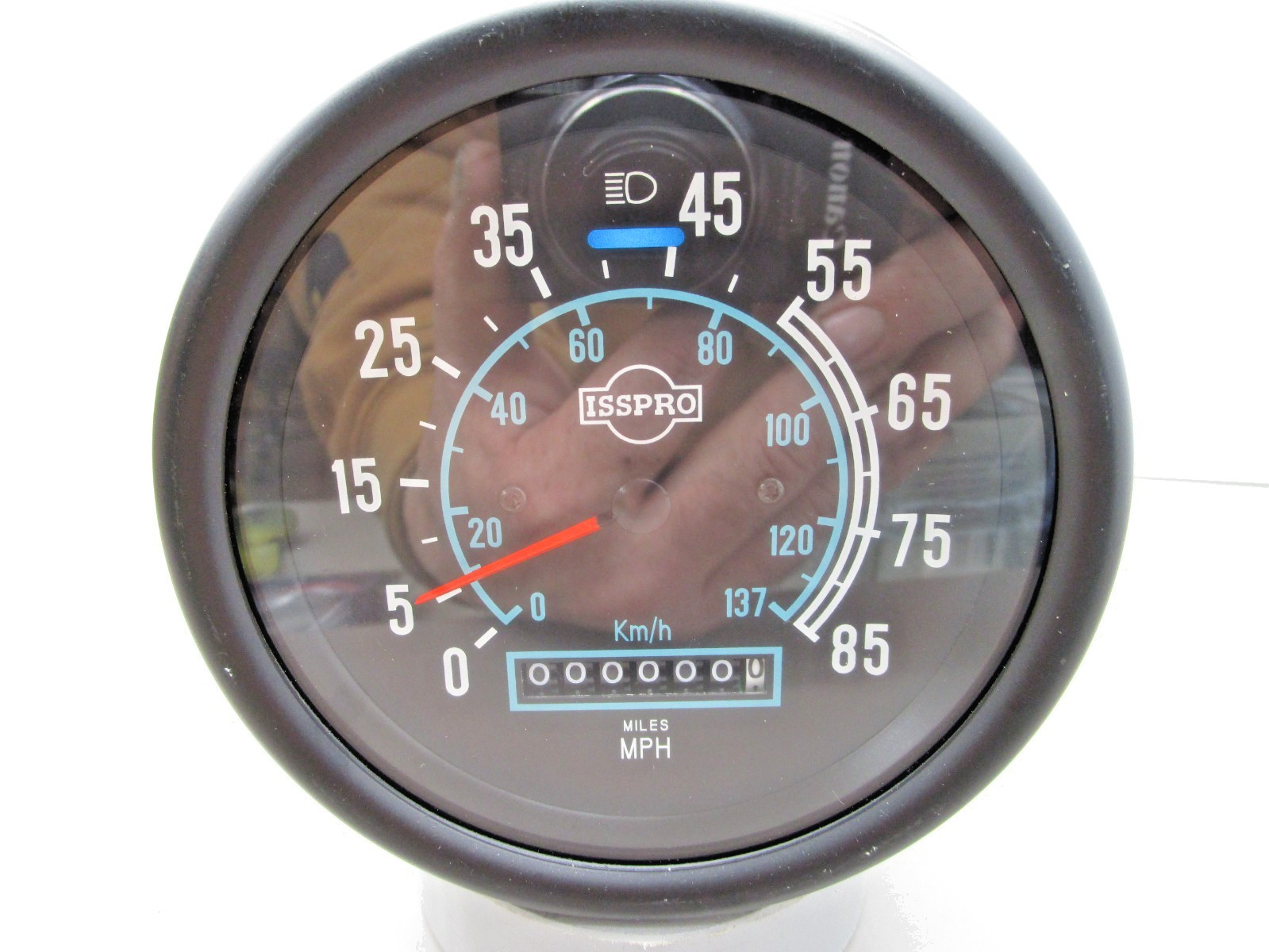 ISSPRO R8416 118mm 5″ Programable Speedometer Head 85 MPH
