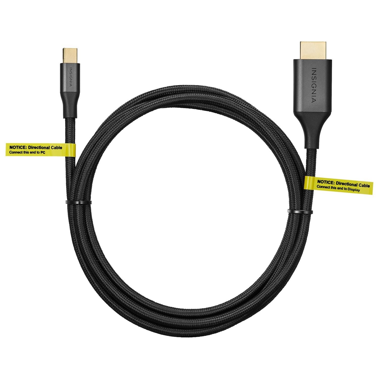 Insignia – 6′ Mini DisplayPort-to-HDMI Cable – Black 6 ft