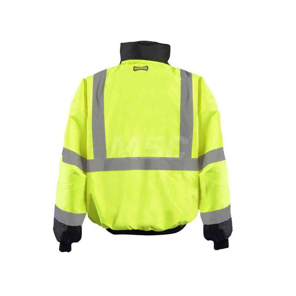 OccuNomix LUX-ETJBJR-BYL Size L Hi-Viz Yellow Cold Weather Jacket, Polyester