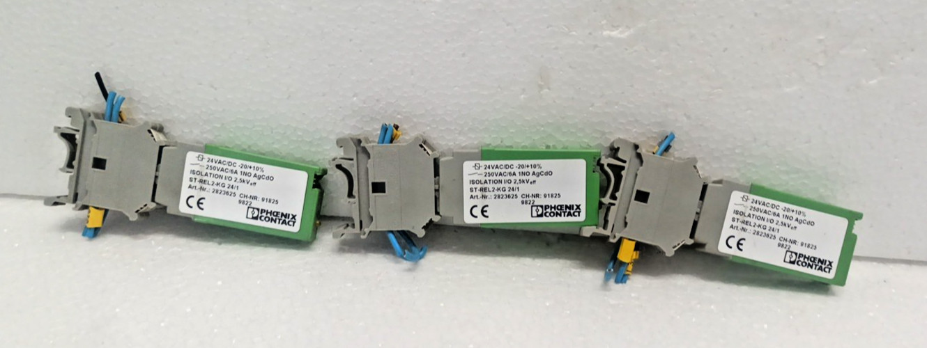 Phoenix Contact ST-REL2-KG 24/1 24 VAC/DC Art Nr : 2823625 Lot Of 3 Pcs