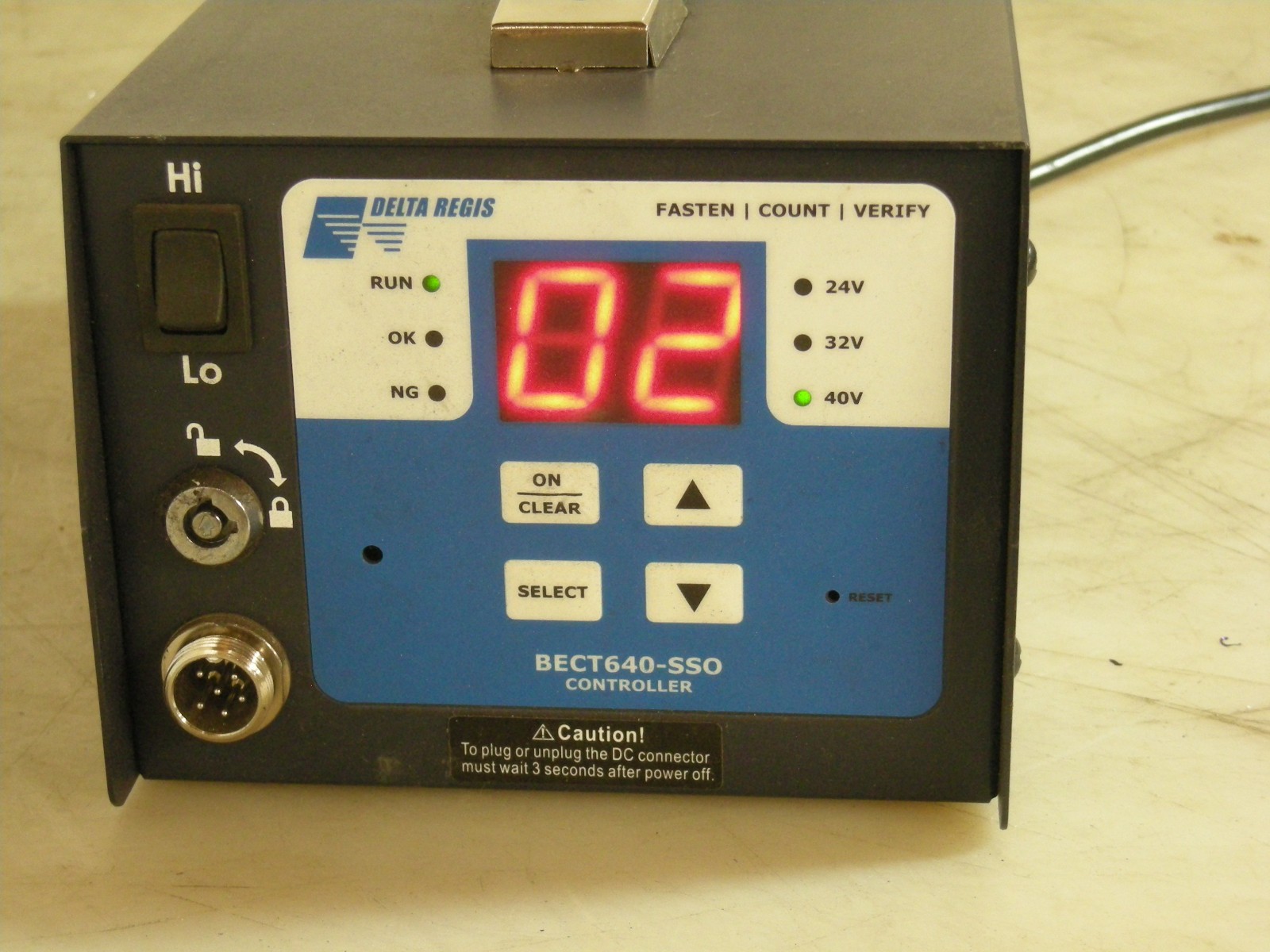 Delta Regis BECT640N-SSO Screwdriver Power Controller for use (EXCLUSIVELY) wi