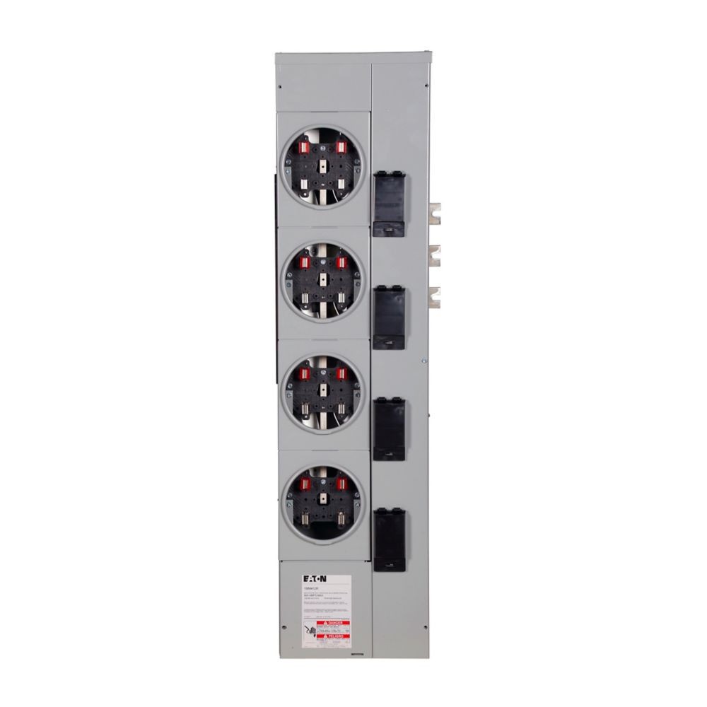 Eaton 125A 4 Four Socket Stack Meter 1MM412R 800 Amp 120/240 Single Phase