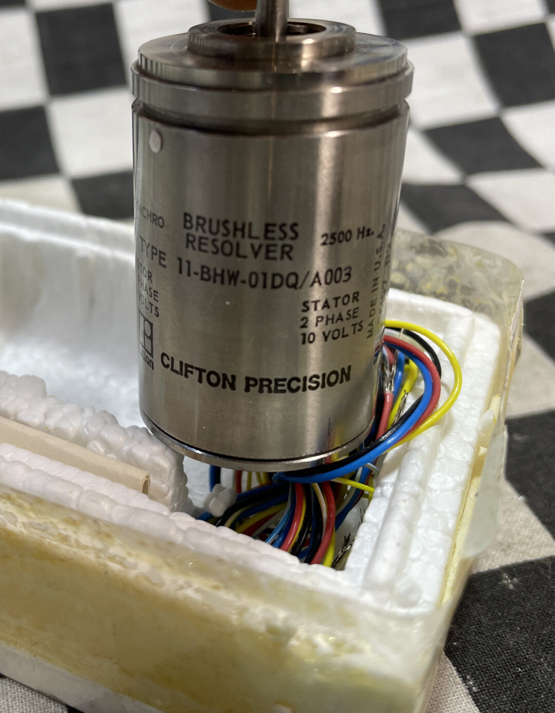 CLIFTON PRECISION 11-BHW-01DQ/A003, 11BHW01DQA003, BRUSHLESS VECTOR RESOLVER
