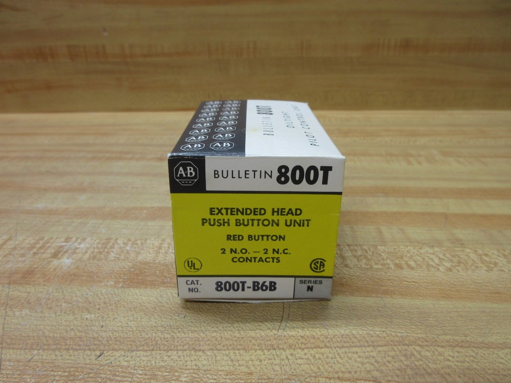 Allen Bradley 800T-B6B Push Button 800TB6B EMPTY BOX ONLY!