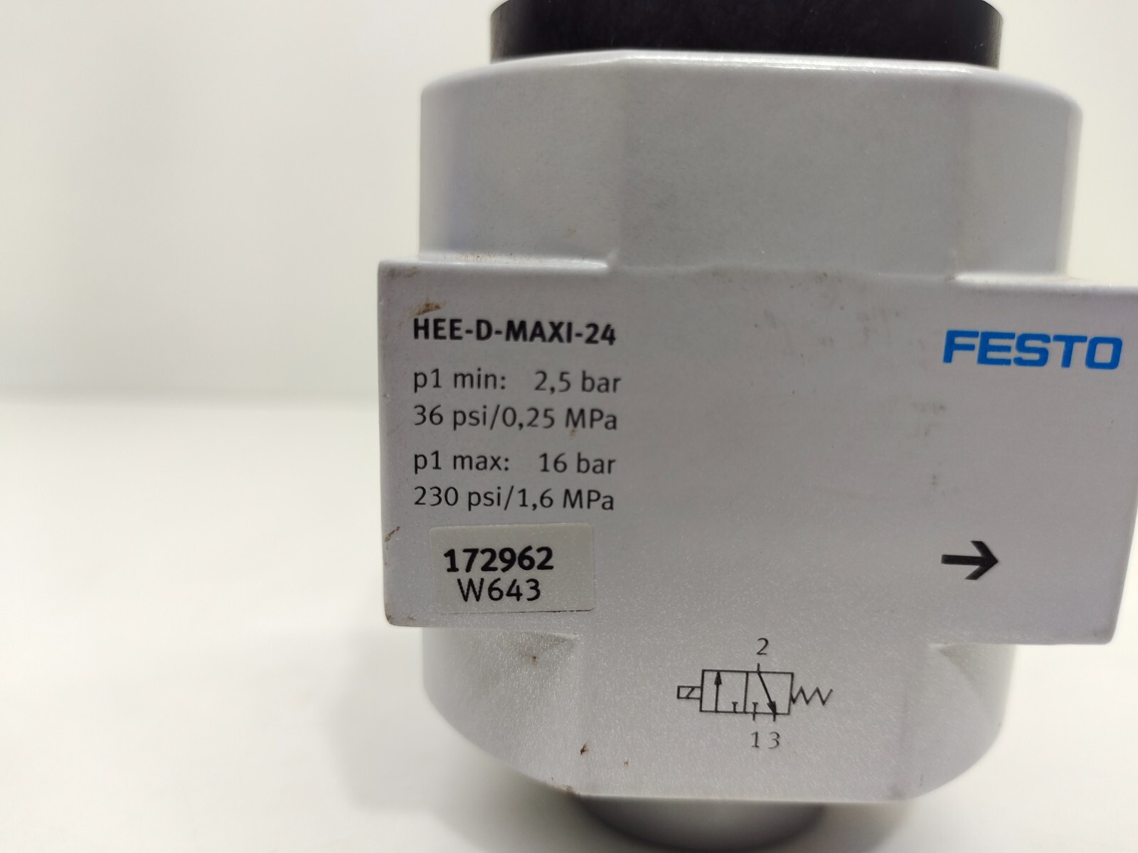 Festo HEE-D-MAXI-24 172962 safety start valve (FREE SHIPPING)