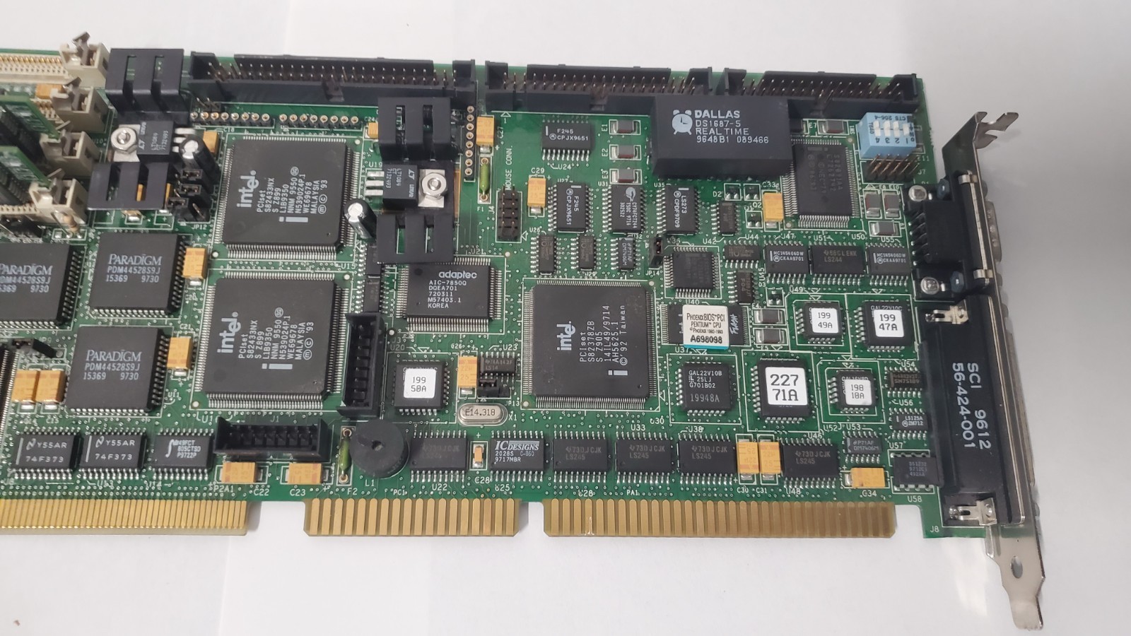 Vintage Socket 5 P54C Greyhound 2 CPU Board With CPU and Ram