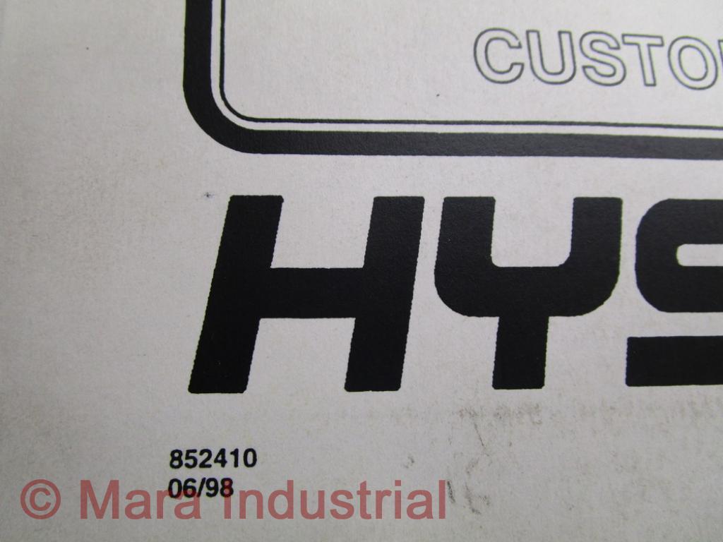 Hyster 852410 Parts Manual For E70-80-100-120XL Hy-852410