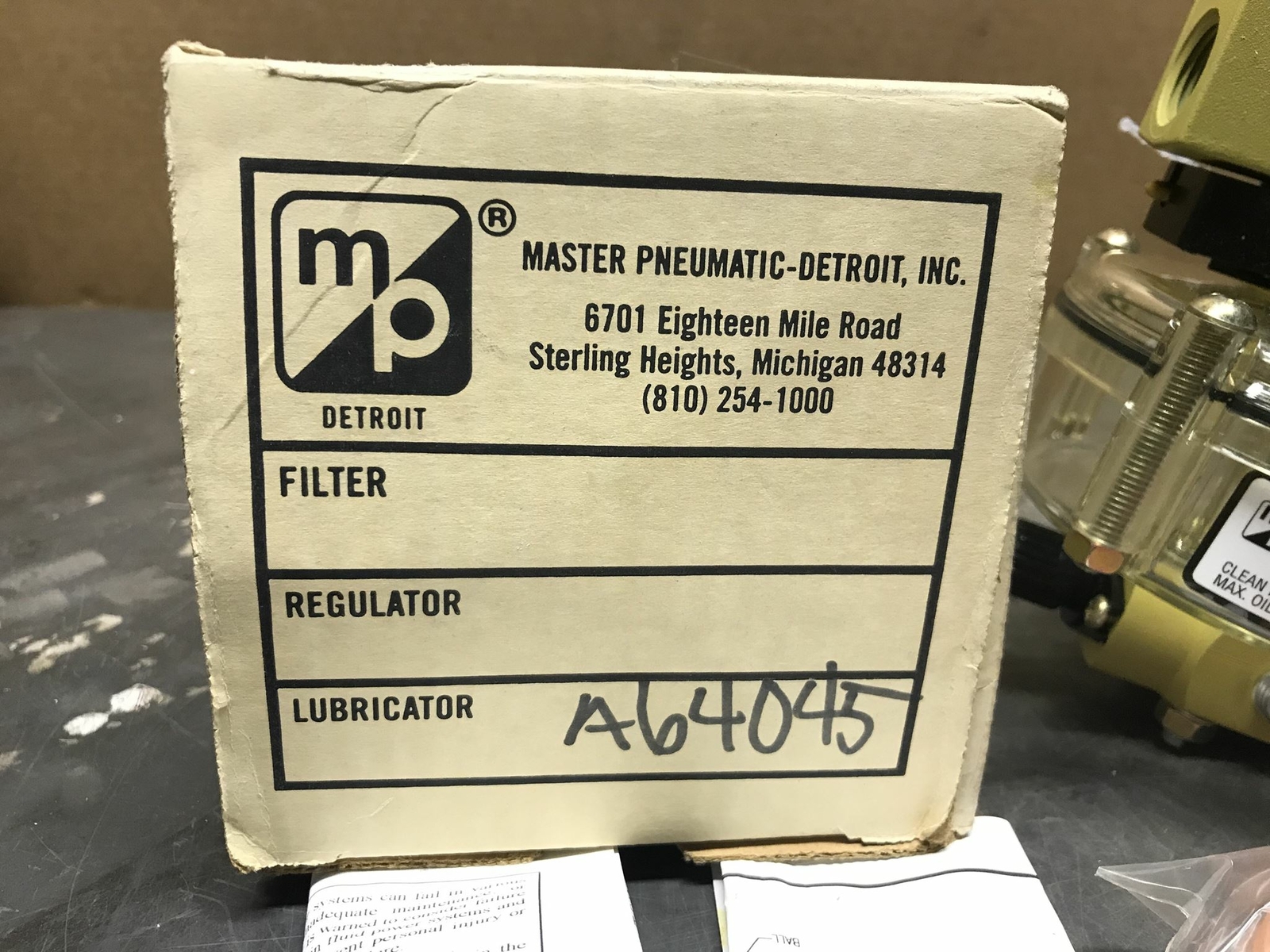 Master Pneumatic A64045 Lubricator Kit