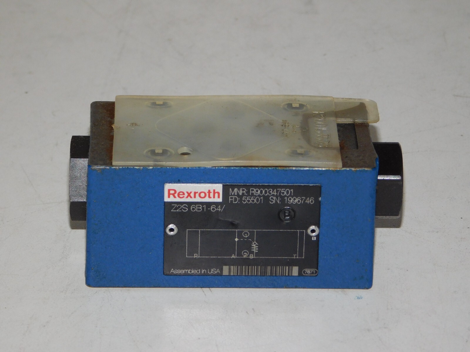 New Rexroth R900347501 Z2S-6B1-64/ Check Valve Module Bosch Unit Made USA