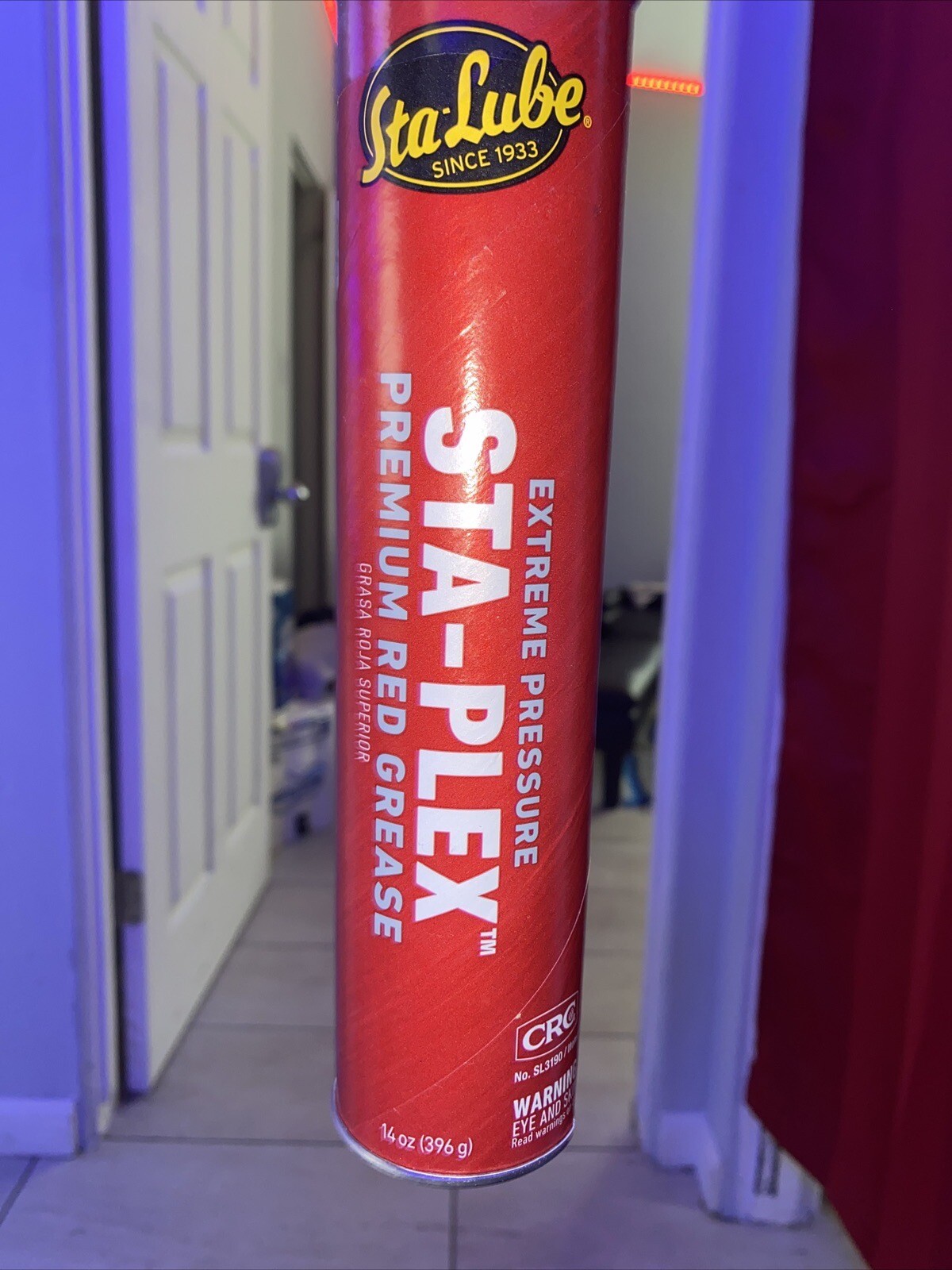 Sta-Lube Sl3190 14 Oz Extreme Pressure Grease Cartridge Red